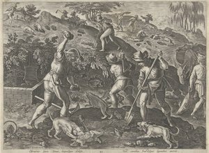 Dachsjagd von Philips Galle
