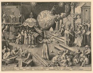 Mäßigung, Blatt 7 der Folge "Die sieben Tugenden" von Philips Galle
