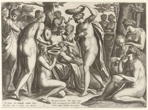 Erziehung des Adonis von Philips Galle