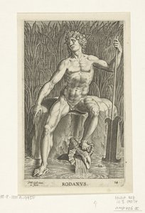 Flussgott Rodanus von Philips Galle