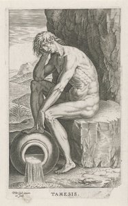 Flussgott Tamesis von Philips Galle
