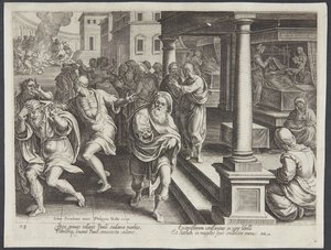 St. Paulus und die Exorzisten in Ephesus von Philips Galle