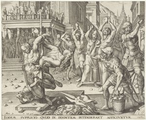 Steinigung der Ältesten von Philips Galle