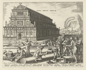 Tempel der Diana in Ephesos von Philips Galle