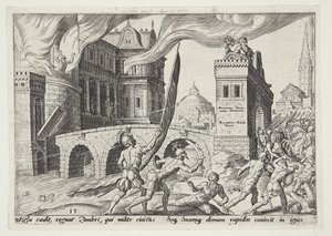 Die Eroberung von Tirsah von Philips Galle