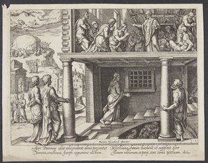 Die Rückkehr der Apostel vom Ölberg und die Wahl des Matthias zum Apostel