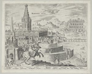 Die Mauern von Babylon von Philips Galle