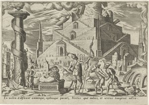 Turm von Babel von Philips Galle