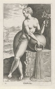 Wassernymphe Garga von Philips Galle