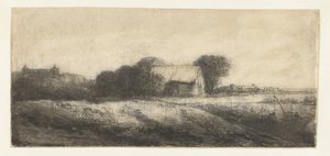 Landschaft mit einem Angler in einem Boot von Philips Koninck (attributed to)