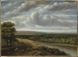Weitläufige bewaldete Landschaft von Philips Koninck