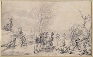 Eisvergnügen von Philips Wouwerman
