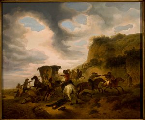 Überfall auf Reisende von Philips Wouwerman