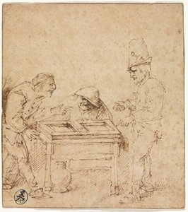 Die Tric-Trac-Spieler, ca. 1660 von Philips de Koninck