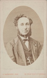 Porträt des Geigers und Komponisten Camillo Sivori 1815-1894 von Photo studio Eugène Maunoury.