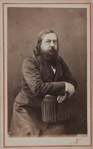 Porträt des Dichters Théophile Gautier 1811-1872 von Photo studio Nadar.
