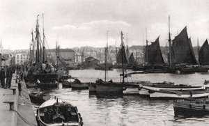 Die Barbican, Plymouth, Devon, frühes 20. Jahrhundert von Photochrom Co Ltd of London