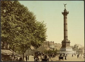 [Colonne de Juillet, Place de la Bastille, Paris, Frankreich] von Photochrom Zürich