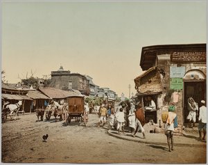 Indien. Kalkutta. Obere Chitpore Road (A), nach einem Foto von Dr. Kurt Boeck