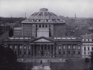 Melbourne: Öffentliche Bibliothek und Museum, Darstellung der größten Kuppel der südlichen Hemisphäre, Bibliothek enthält 350.000 Bände von Photographer Australian