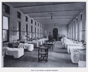 Eine der Stationen im Sydney Hospital von Photographer Australian