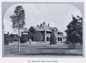 Das Gehöft, North Yanco Station (s/w Foto) von Photographer Australian
