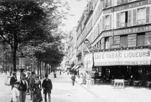 Boulevard de la Villette, Paris, ca. 1900 von Photographer French