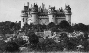 Postkarte des Schlosses Pierrefonds, ca. 1900 von Photographer French