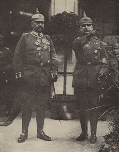 Feldmarschall von Hindenburg und General Ludendorff, Kommandeure der deutschen Armee von Photographer German
