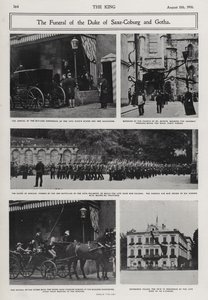 Beerdigung von Alfred, Herzog von Sachsen-Coburg und Gotha, zweiter Sohn von Königin Victoria und Prinz Albert, Coburg, Deutschland von Photographer German