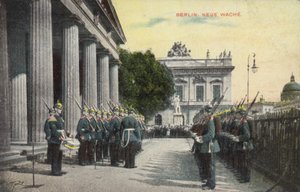 Deutsche Soldaten bei einer Parade vor der Neuen Wache, Berlin von Photographer German
