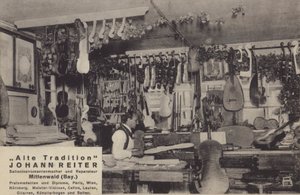 Johann Reiter, Hersteller und Reparateur von Saiteninstrumenten, Mittenwald, Bayern