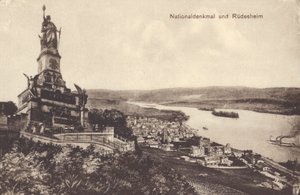 Nationaldenkmal, Denkmal zur Erinnerung an die Vereinigung Deutschlands, Rüdesheim am Rhein, Hessen von Photographer German
