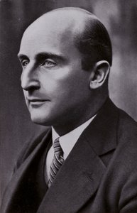 Werner March, deutscher Architekt, der das Stadion für die Olympischen Spiele 1936 in Berlin entworfen hat (s/w Foto)
