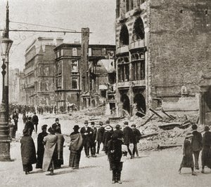 Dublin nach dem Osteraufstand, April 1916 von Photographer Irish