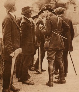 Sinn Fein Offizier und Rekruten, Irland von Photographer Irish