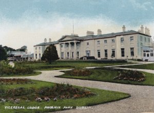 Vizekönigliche Lodge, Phoenix Park, Dublin von Photographer Irish