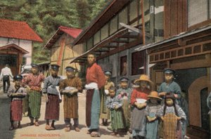 Japanische Schuljungen von Photographer Japanese
