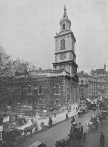Kirche von St Botolph-without-Bishopsgate, City of London, um 1890 1911 von Pictorial Agency