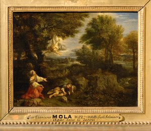 Der Engel erscheint Hagar in der Wüste von Pier Francesco Mola