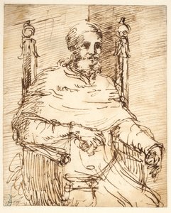 Porträt von Papst Julius II., nach Raffael von Pier Francesco Mola