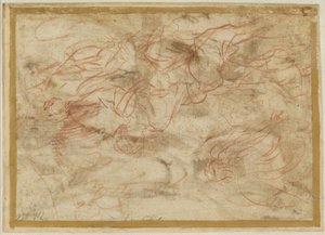 Der Engel erscheint Hagar in der Wüste von Pier Francesco Mola