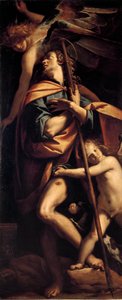 Heiliger Rochus Der Heilige trägt den Beulenpest auf seinem Bein von Pier Francesco Morazzone