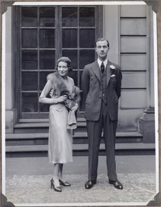Lord Charles Cavendish und Adele Astaire an ihrem Hochzeitstag