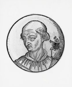 Porträt von Benedikt VIII. (Theophylactus III. von Tusculum, ca. 980-1024) von Blaise Nicolas Le Sueur