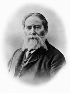 Porträt von James Russell Lowell (1819-1891), amerikanischer Romantiker, Dichter, Kritiker, Herausgeber, Abolitionist und Diplomat, Fotografie