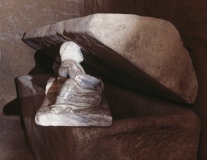 Sarkophag im Grab des Pilgers, Chiusi, Toskana, Italien, etruskische Zivilisation, 3. Jahrhundert v. Chr. von Blaise Nicolas Le Sueur