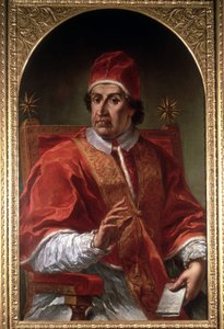 Porträt von Clemens XI. (1649 - 1721) von Pier Leone Ghezzi. Museo di Roma. Rom von Pier Leone Ghezzi