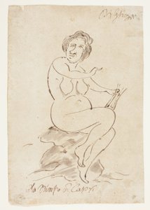 Die Nymphe von Capri von Pier Leone Ghezzi