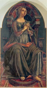 Hoffnung, aus einer Serie von Tafeln, die die Tugenden darstellen, entworfen für den Ratssaal der Kaufmannsgilde, 1469 von Piero del Pollaiolo